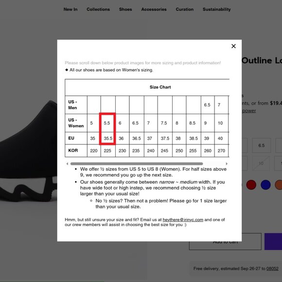 iRi NYC Womens Size 5.5 WES Black Outline Low Top Sneaker - Picture 15 of 15